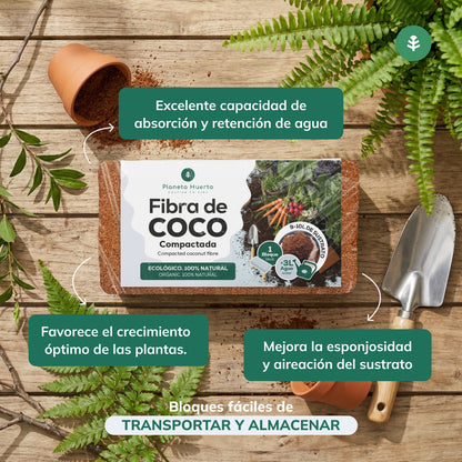 Substrato Fibra di cacao Planeta Huerto 9 Litri