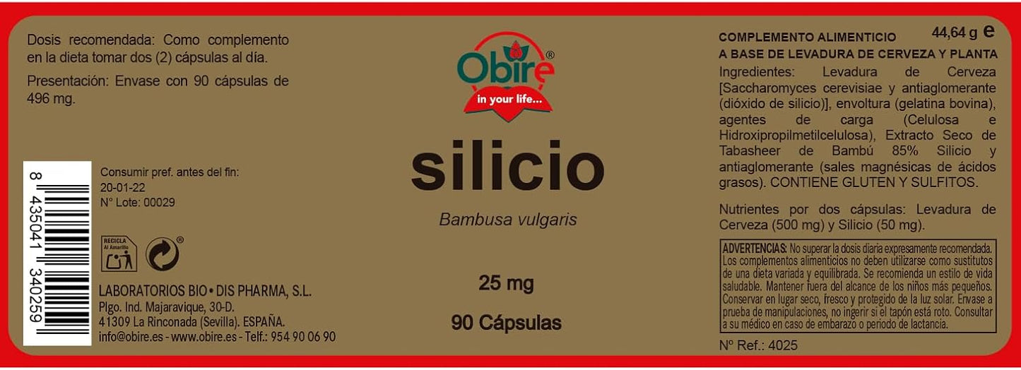 Kisel Obire 90 kapslar 25 mg