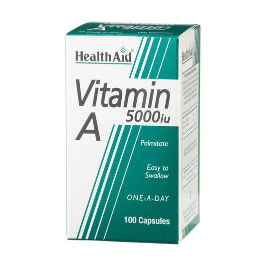Vitamine A 5 000 UI 100 gélules Health Aid