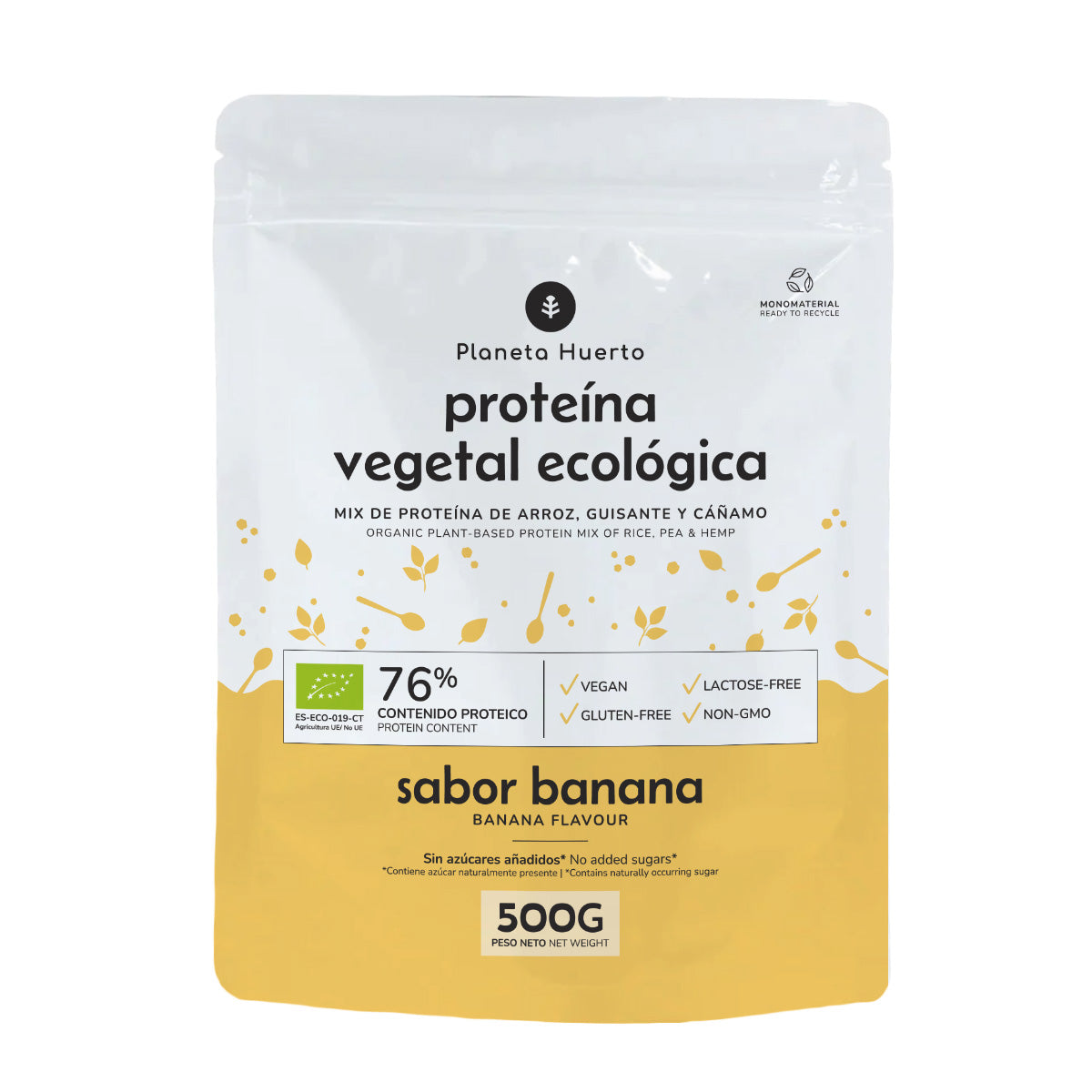 Protéines végétales ECO 76% Banane Planeta Huerto 500 g