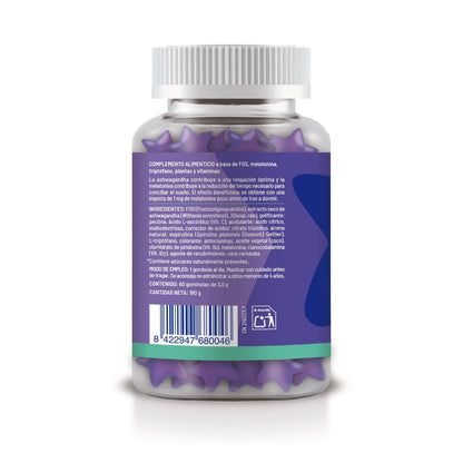 Żelki Melatonina Gummy Dreams o smaku jagodowym, Soria Natural, 60 tabletek