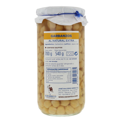 Pois chiches El Navarrico Bocal 720 ml