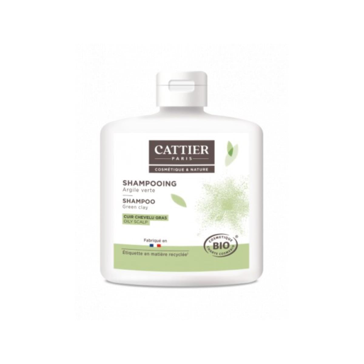 Cattier Green Clay Shampoo for Oily Hair, 250 ml