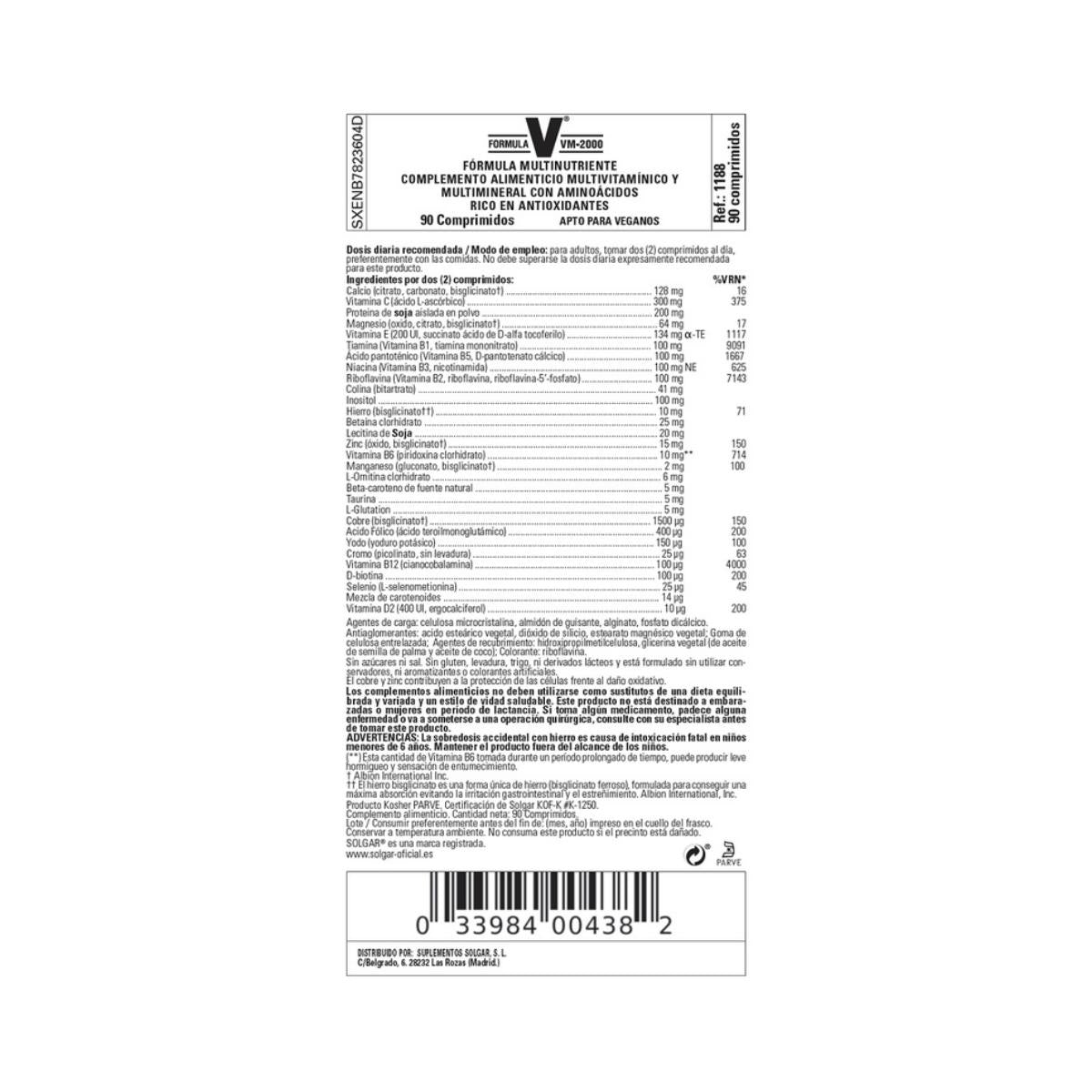 Formula VM-2000 60 tabletter