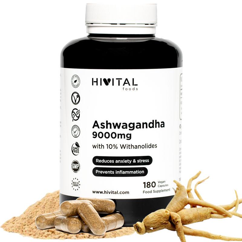 Ashwangandha 9000 mg  Hivital 180 veganska kapslar