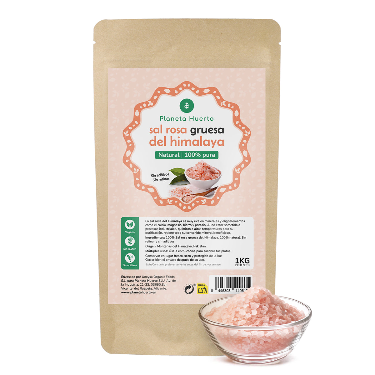 Rosa Himalaya-Salz grob Planeta Huerto 1 kg