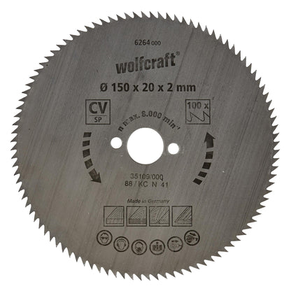 Tarcze do piły tarczowej do cienkich cięć Wolfcraft 190 x 16 mm 100 zębów