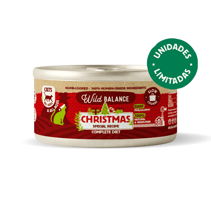 Barattolo Ricetta di Natale BARF per gatti Wild Balance 120 g