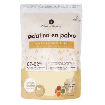 Neutrale gelatinepoeder, bron van collageen Planeta Huerto 1 kg