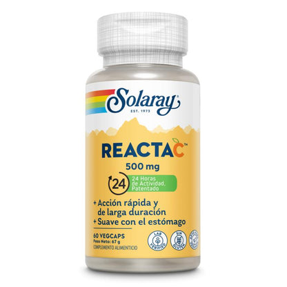 Reacta C 500 mg Solaray, 60 kapslar