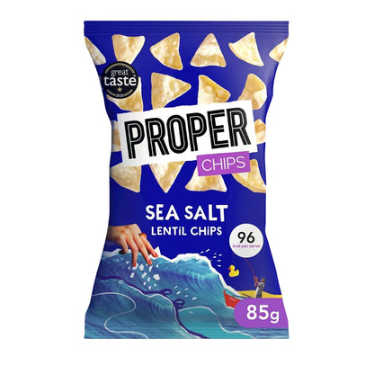 Nachos aux lentilles et sel marin Proper 85 g