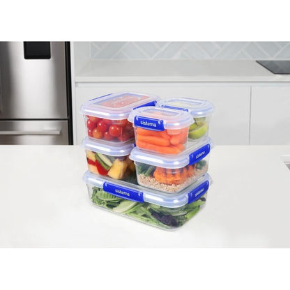 Zestaw hermetycznych pojemników Sistema Klip It+ 6 szt.