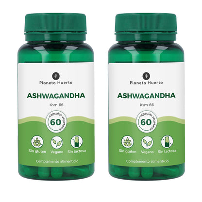 2-pack Ashwagandha KSM-66 Planeta Huerto 60 kapslar
