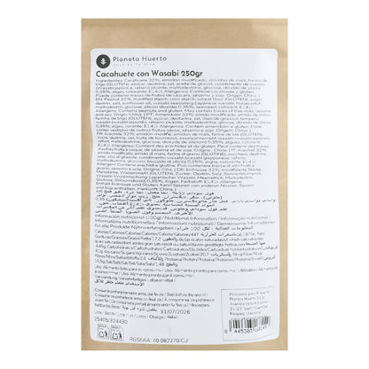 Orzeszki ziemne z wasabi Planeta Huerto 250g