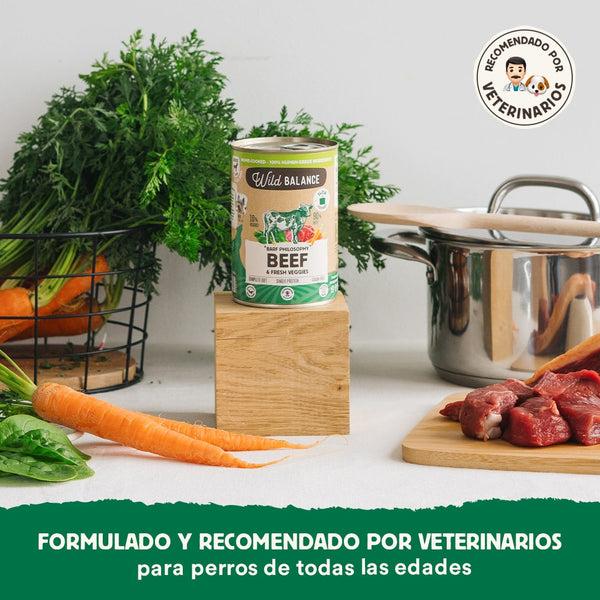 Boîte de bœuf BARF pour chiens Wild Balance 400 g