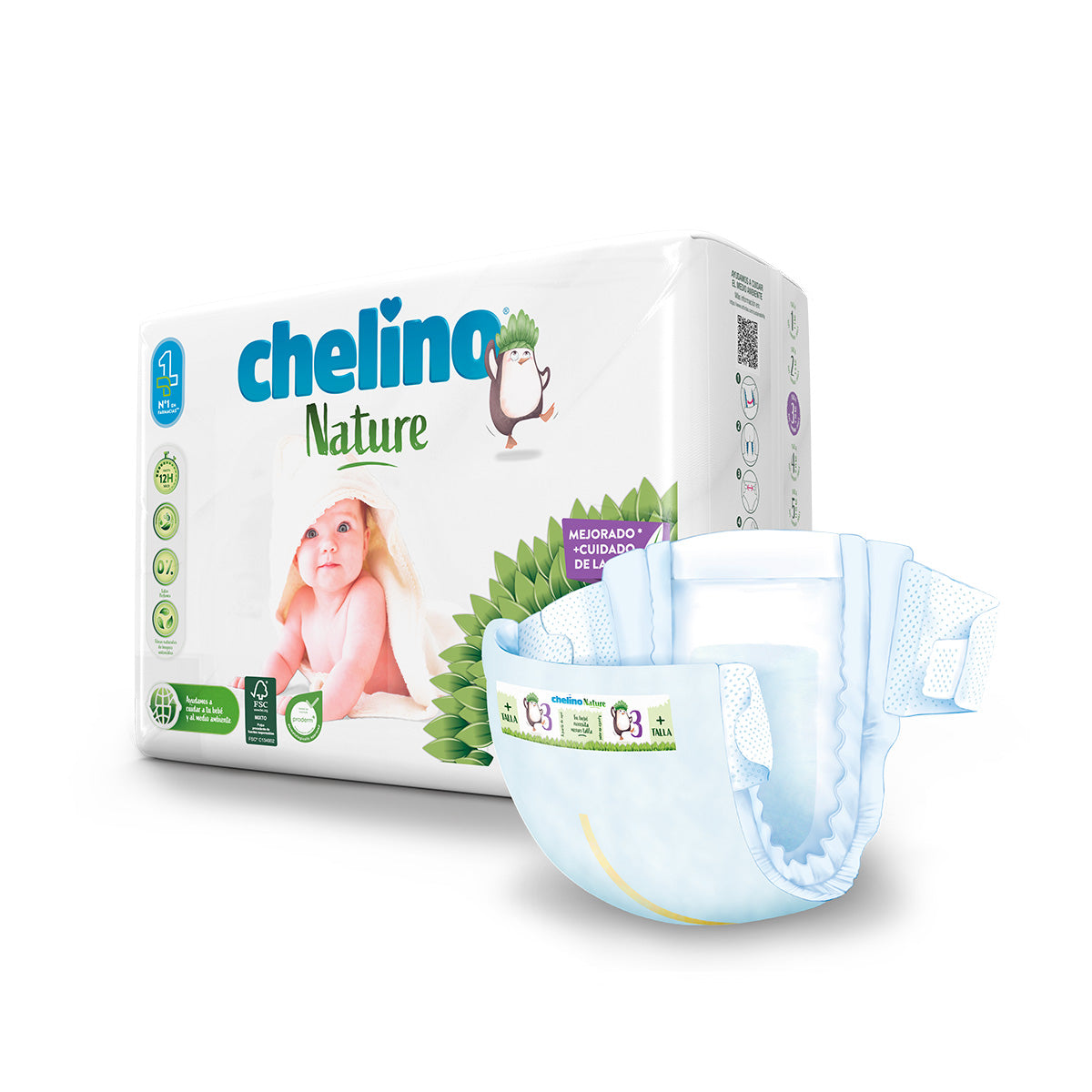 Chelino Nature Nappies T3 4-10 kg, 36 pcs