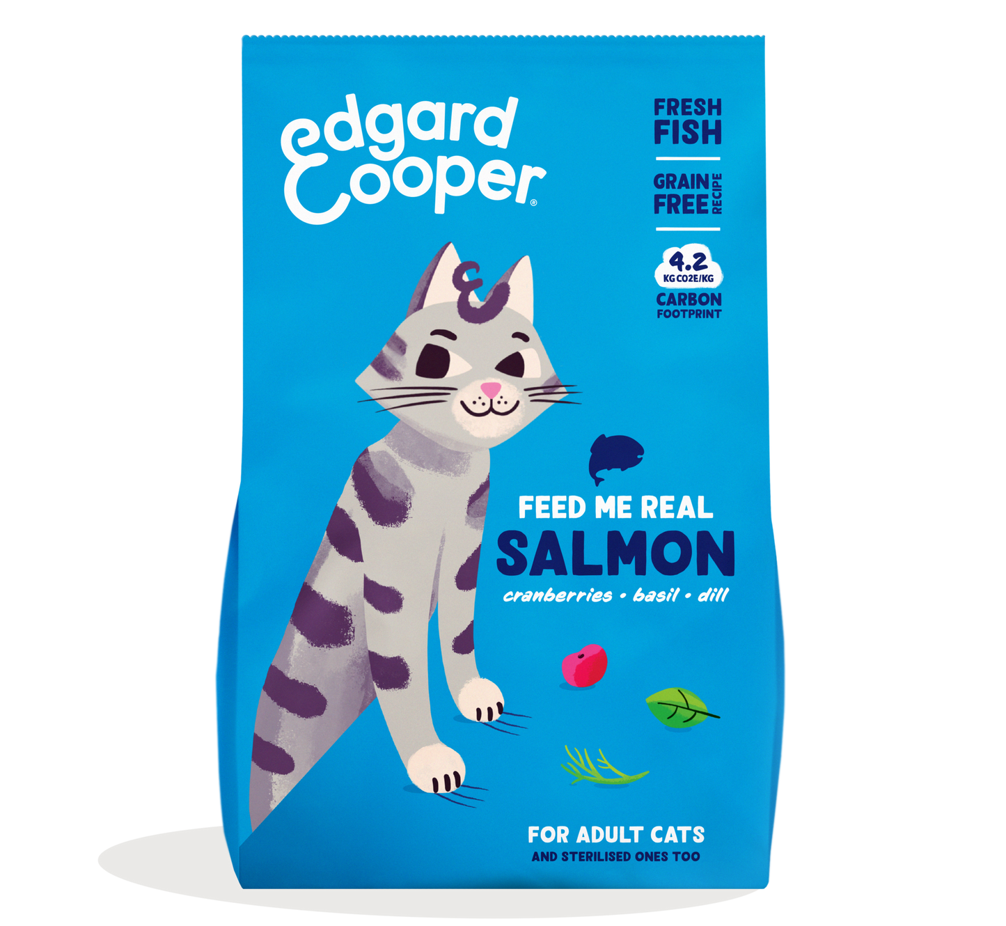 Croquettes pour chat au saumon frais Edgard & Cooper 4 kg