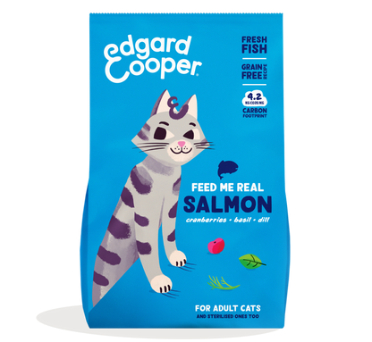 Croquettes pour chat au saumon frais Edgard & Cooper 4 kg