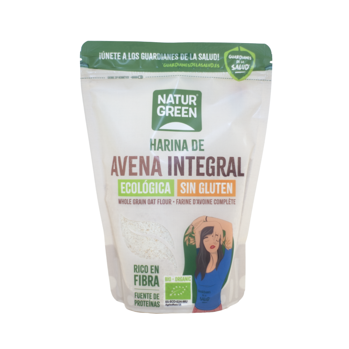 Glutenfri fullkorns havregryn NaturGreen 500 g