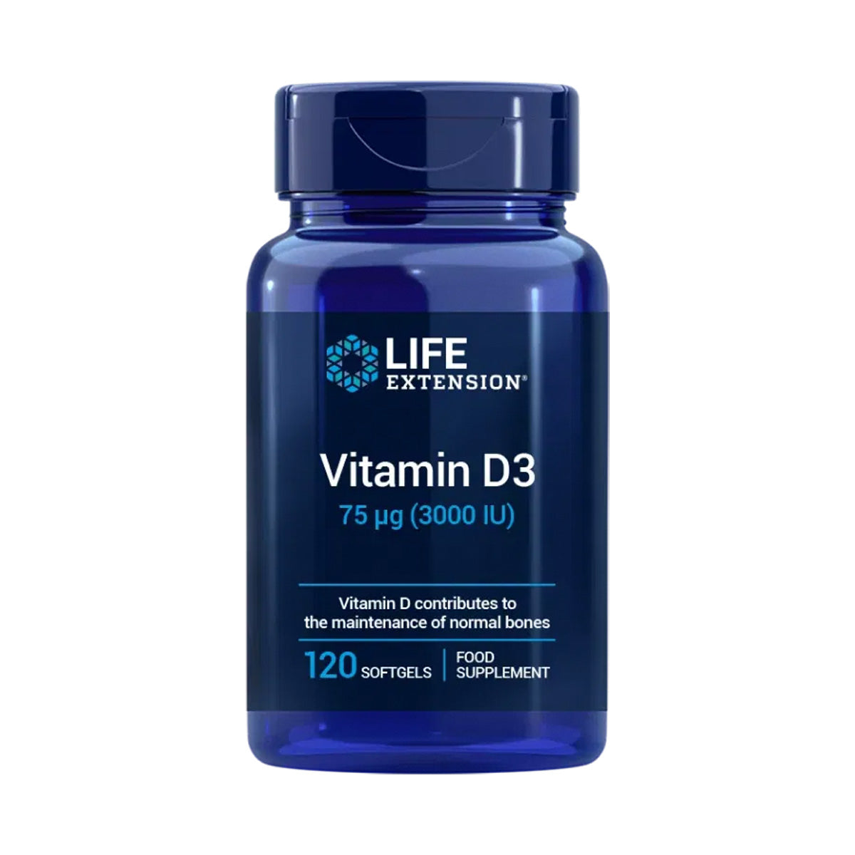 Vitamin D3 3.000 IE, Life Extension 120 Kapseln