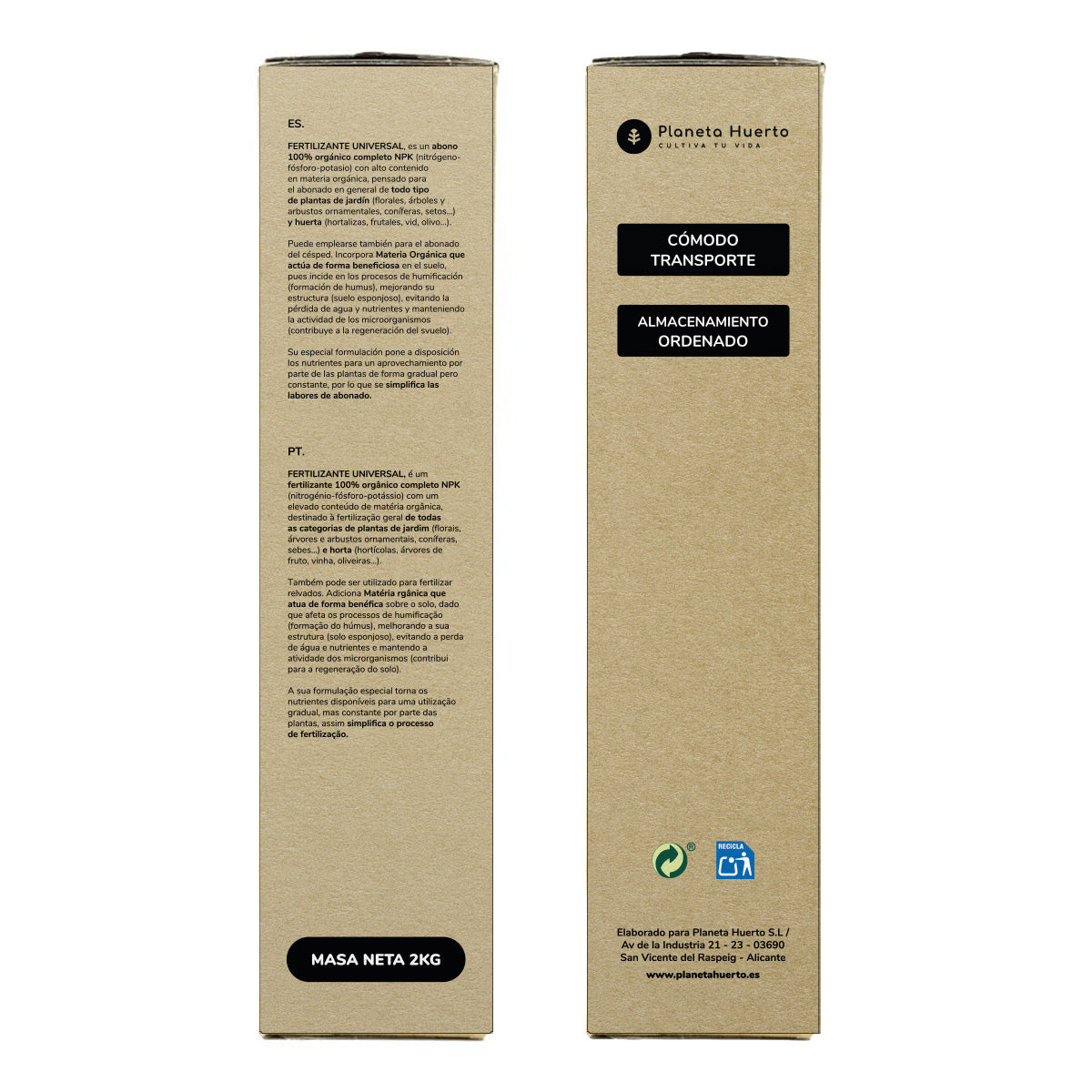 ECO Universal-Dünger Planeta Huerto 2 Kg