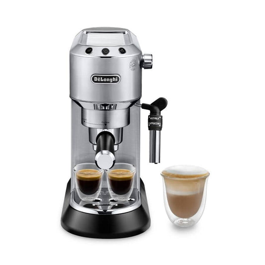 Delonghi Dedica Maestro Manual Espresso and Cappuccino Coffee Maker EC685.M metal