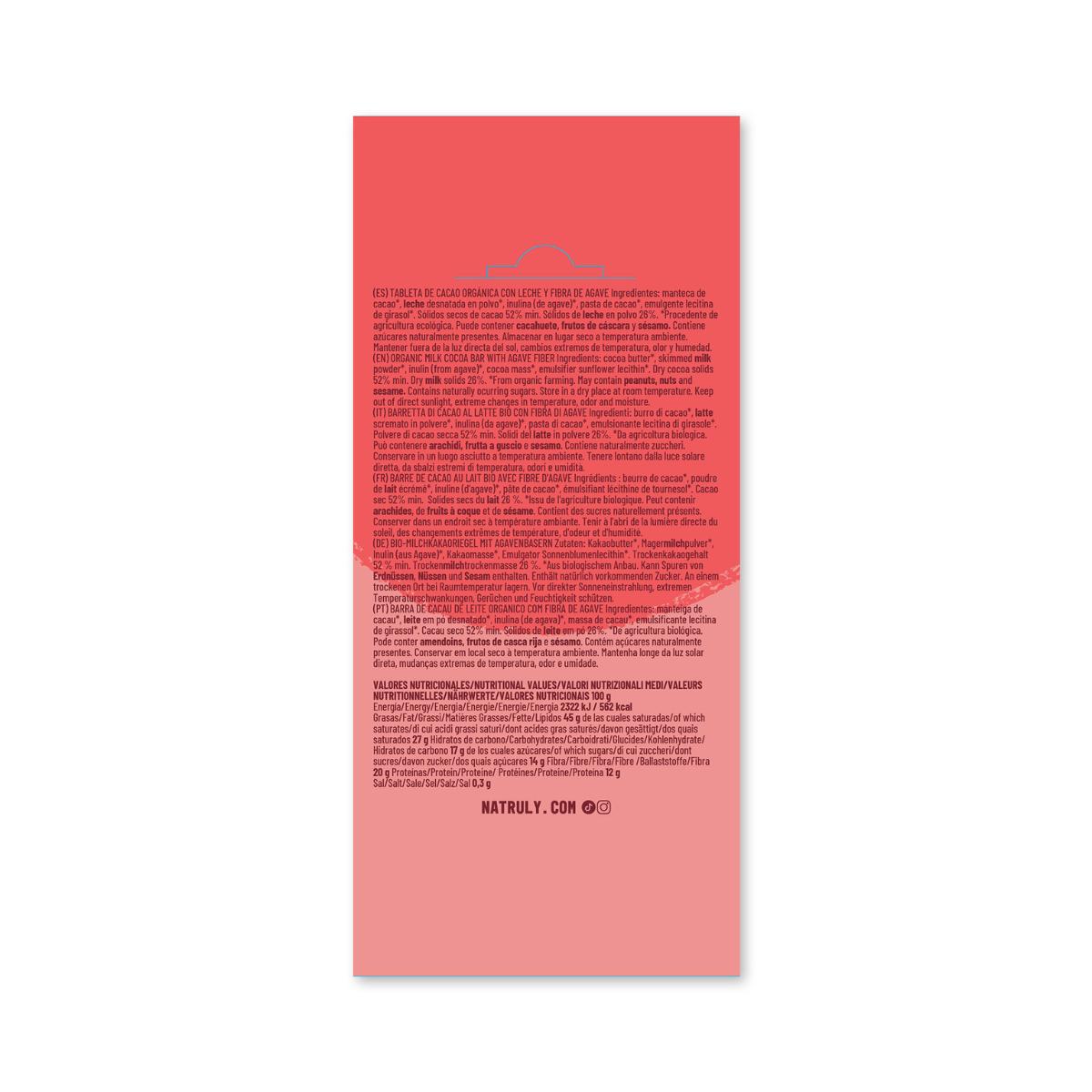 Tabletka czekolady mlecznej Chocolicious BIO Natruly 85 g