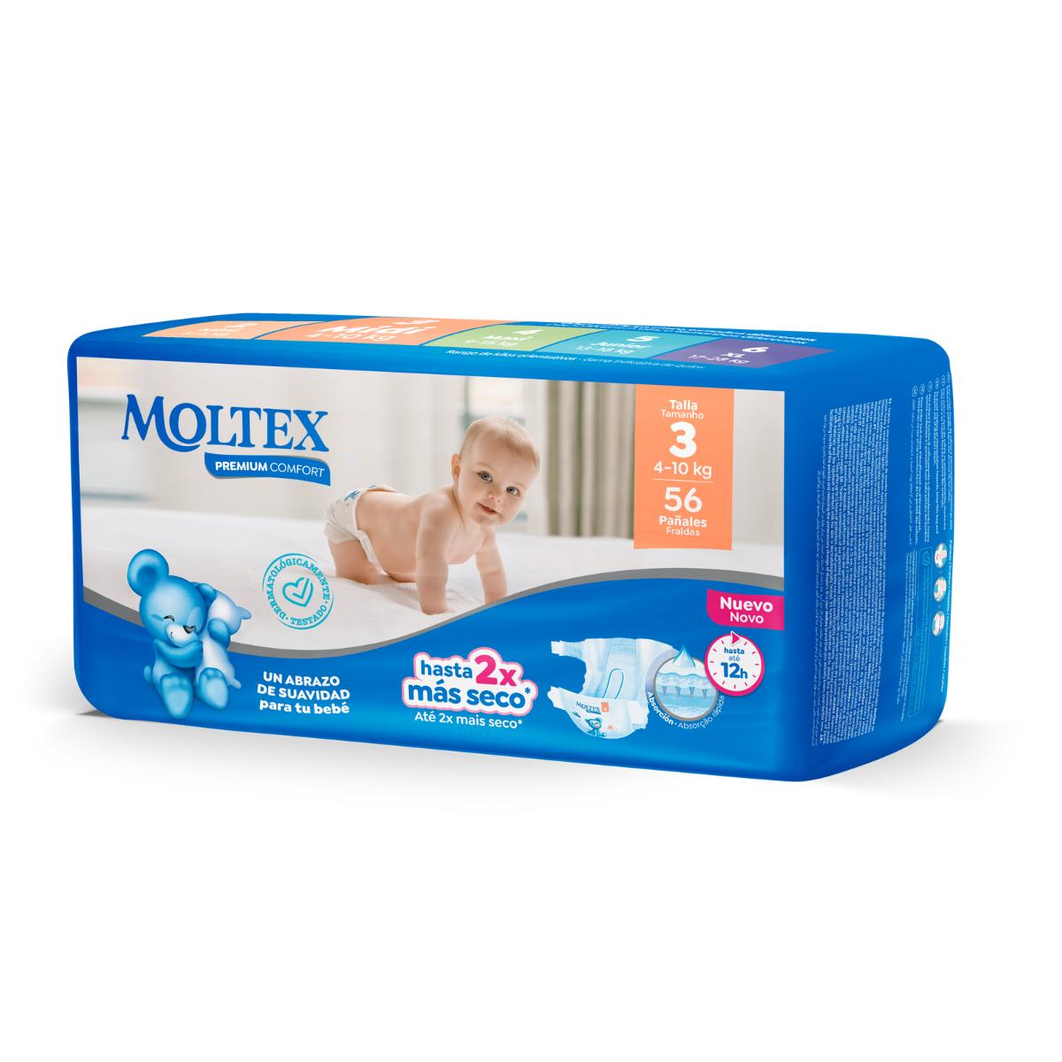 Windeln Moltex Premium Comfort T3 (4-10 kg) 56 Stück