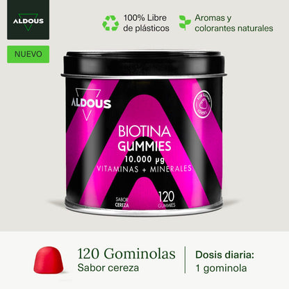 Caramelle gommose alla biotina Aldous 120 gummies