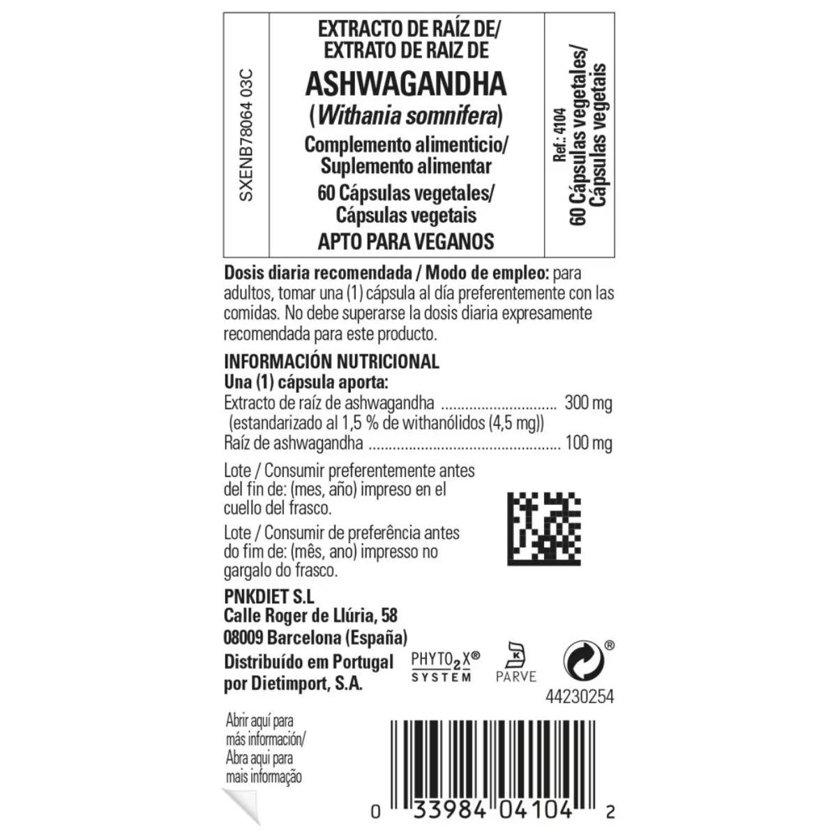 2-pack Ashwagandha 60 vegetabiliska kapslar