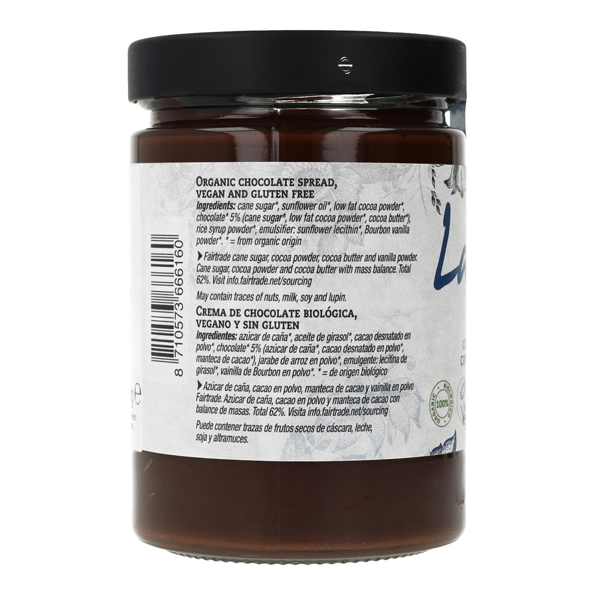 Vegane glutenfreie Schokoladencreme La Vida Vegan 600 g