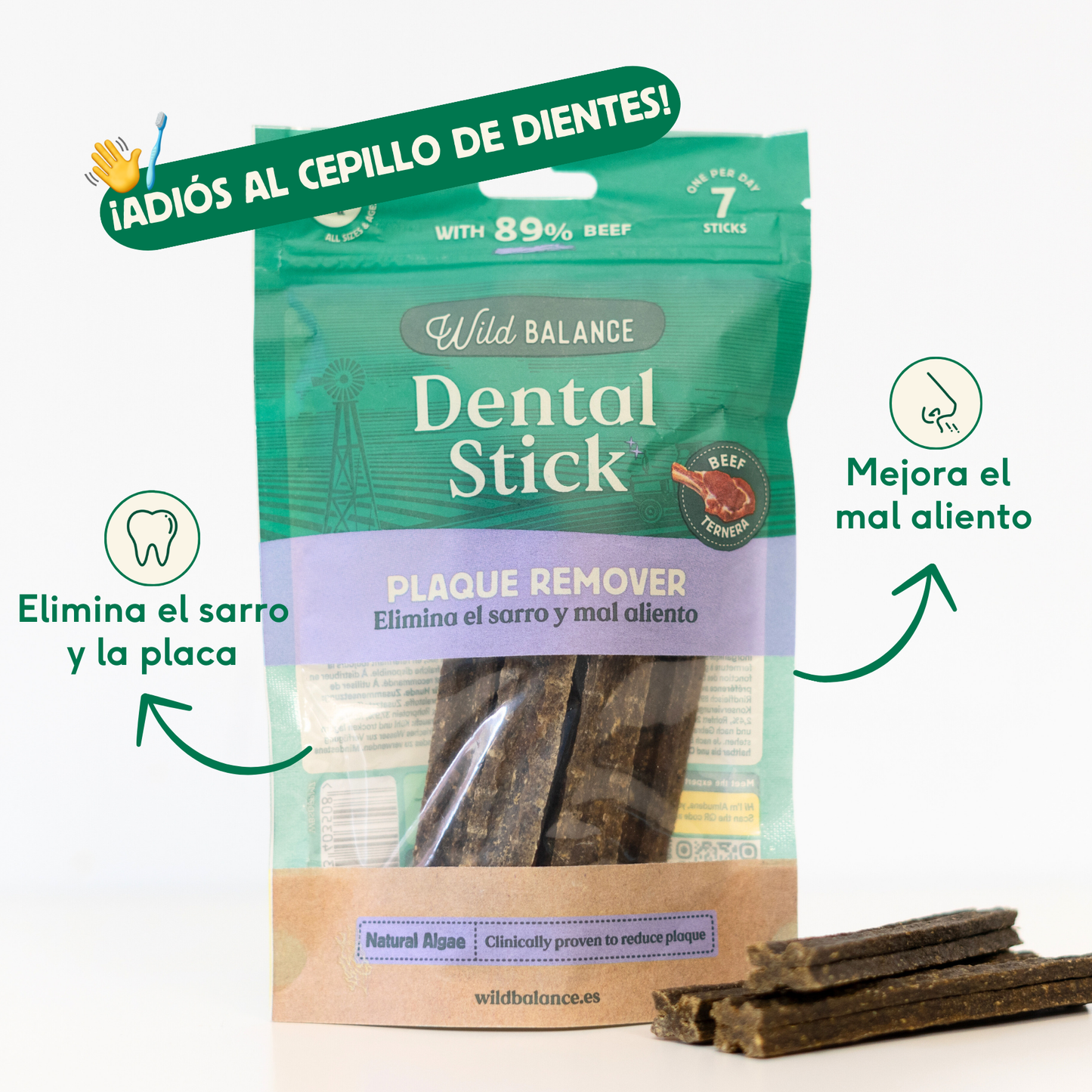 Wild Balance Dental Sticks Out Plaque 7 Stück.
