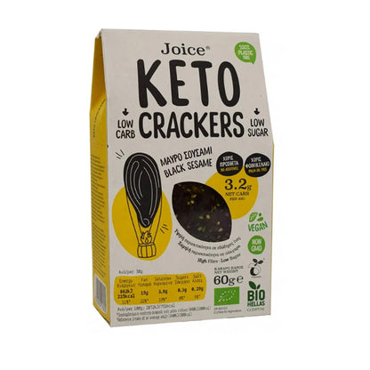 Krakersy keto z czarnym sezamem 60 g