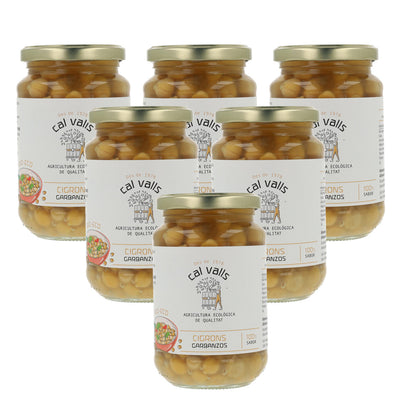 Pack 6x Garbanzos cocidos ECO Cal Valls 220 g