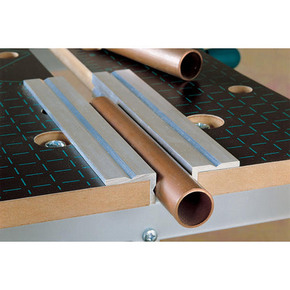 Wolfcraft 6171000 - 2 mordazas de tornillo de banco en aluminio