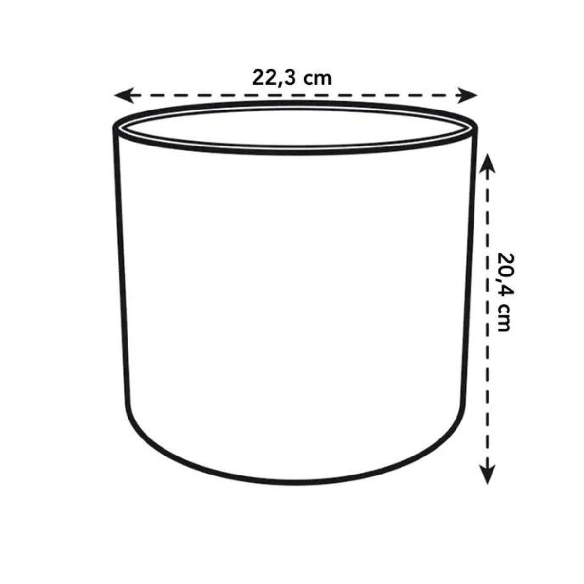 Doniczka z recyklingu Ocean Round Elho w kolorze zielonym 18 cm