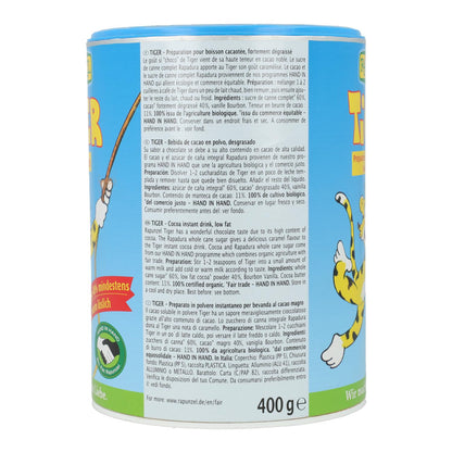 Cacao soluble Tiger Rapunzel 400 g