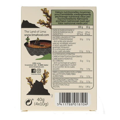 Traditionelle Instant-Miso-Suppe ECO Lime 4x10g