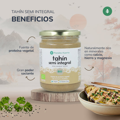 Tahini semi-integrale ECO Planeta Huerto 350g