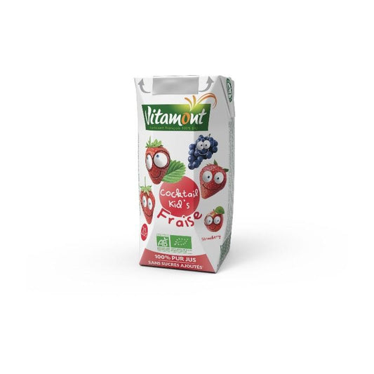 Vitamont Strawberry Juice 6 x 200 ml cartons