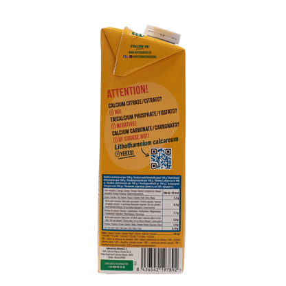 Pack of 6 Naturgreen Oat Drink with Calcium, no added sugar, 1 litre