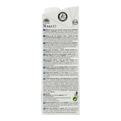 6er-Packung NaturGreen Nature BIO Zuckerfreies Sojagetränk 1L