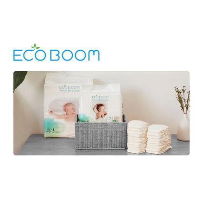 Couches en bambou Pure Premium ECO BOOM T3 (6 à 10 kg) 32 unités