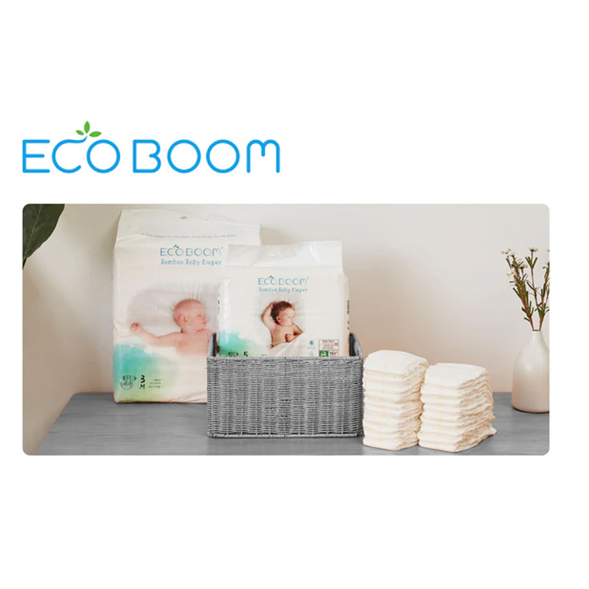 Couches en bambou Pure Premium ECO BOOM T0 (0 à 3 kg) 34 unités