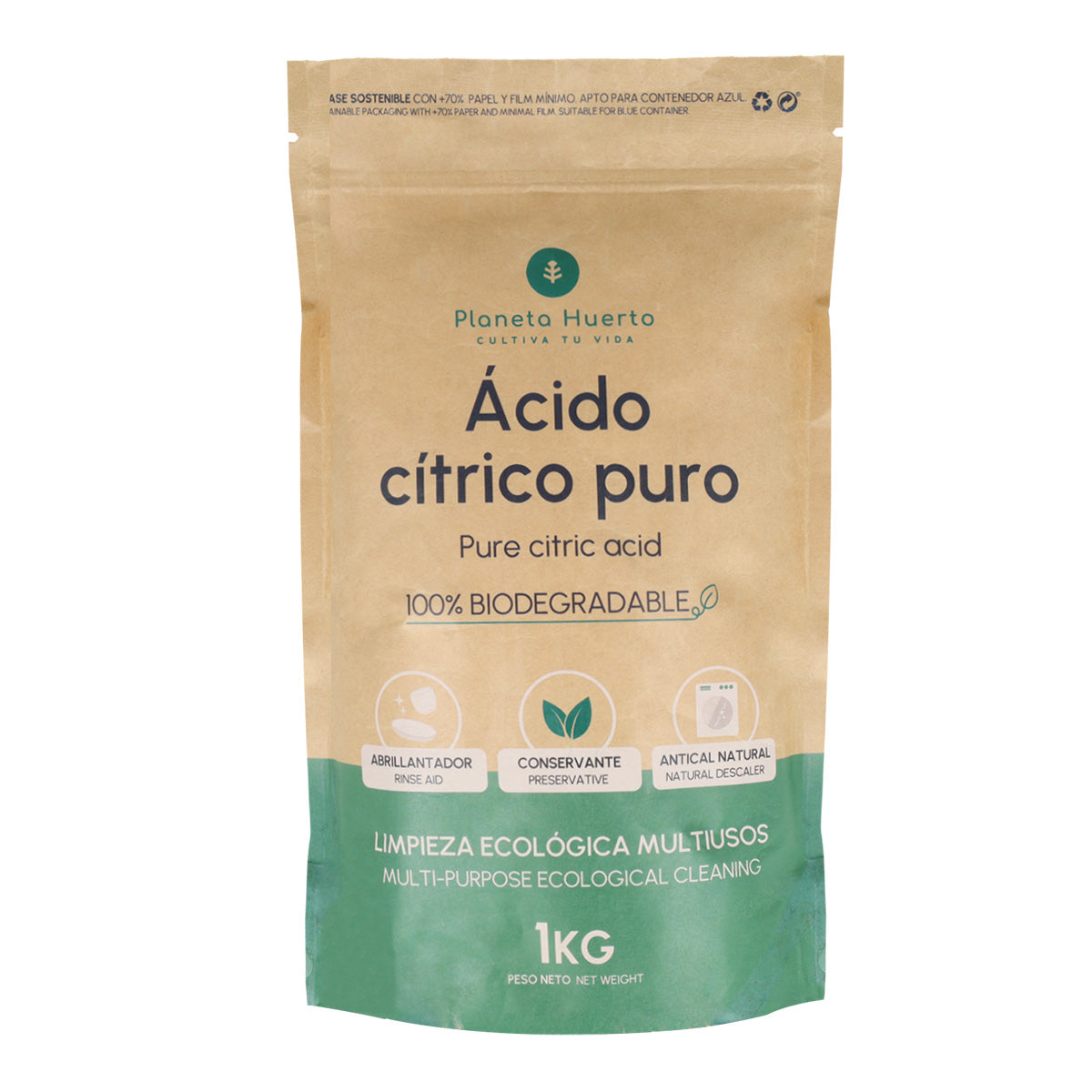 Acido citrico Planeta Huerto 1 Kg
