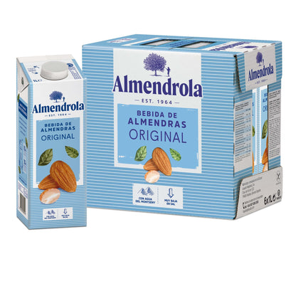 Packung mit 6 Einheiten Almendrola Original Mandelgetränk 1 l
