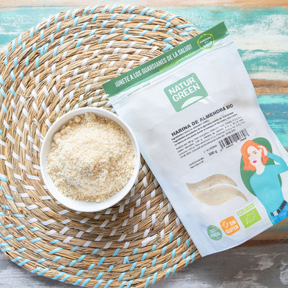 Glutenfri ekologisk mandelmjöl NaturGreen 300 g