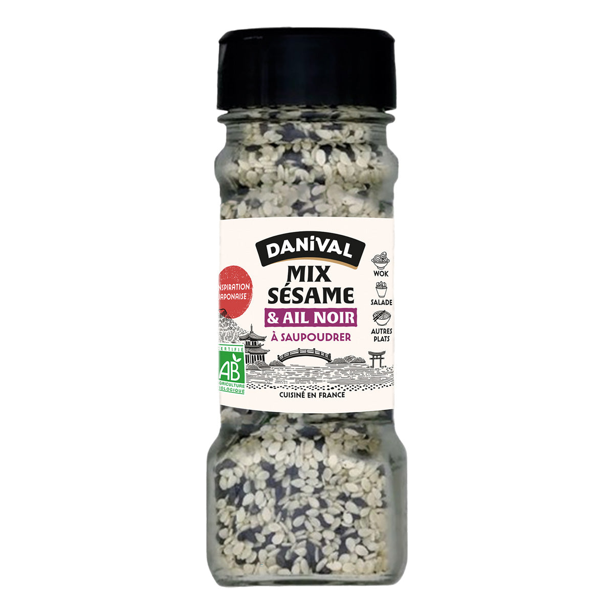 Condimento sesamo e aglio nero biologico, Danival 45 g