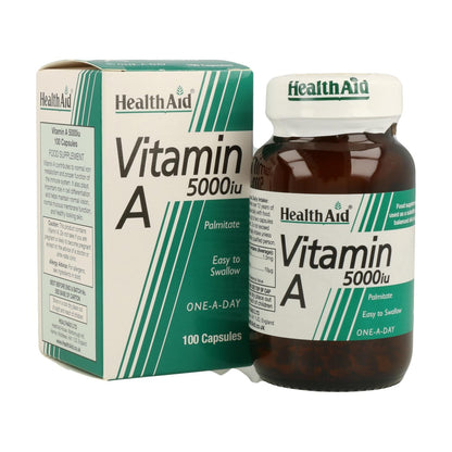 Vitamin A 5.000 IE 100 Kapseln Health Aid