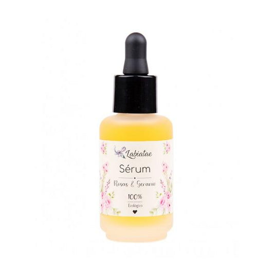 Sérum bio à la rose et au géranium Labiatae 30 ml